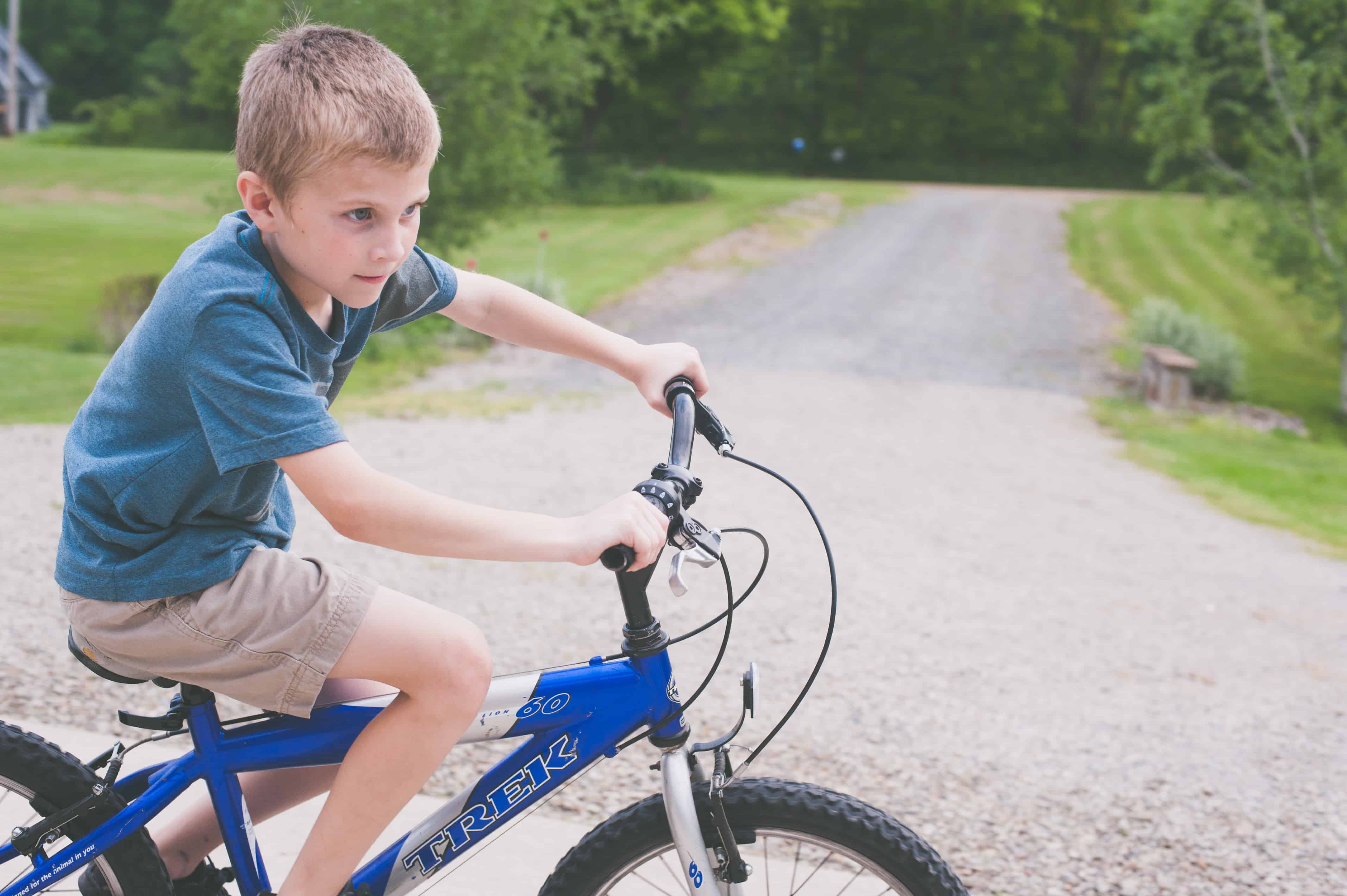 boy riding bike