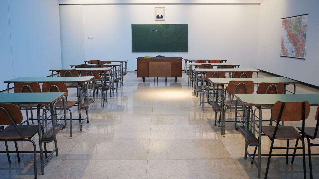 empty school room